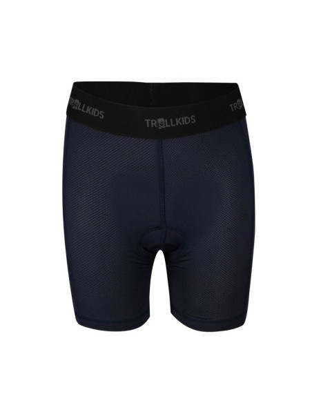 Spodnie rowerowe dziecięce dla chłopca/dziewczynki trollkids kids bike inner pants black (491-600)
