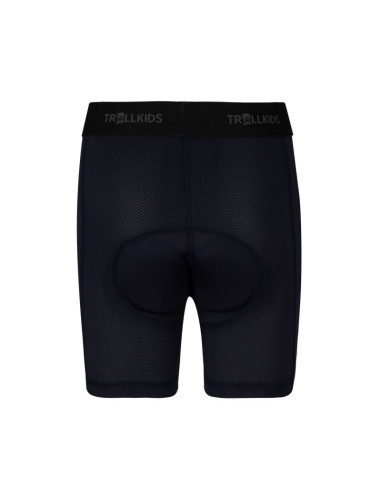 Spodnie rowerowe dziecięce dla chłopca/dziewczynki trollkids kids bike inner pants black (491-600)