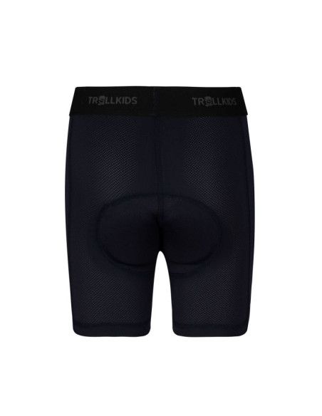 Spodnie rowerowe dziecięce dla chłopca/dziewczynki trollkids kids bike inner pants black (491-600)