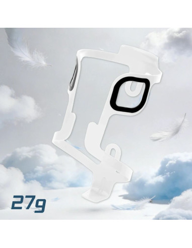 Koszyk na bidon rockbros bbc2504 aluminiowy ultralekki - biały