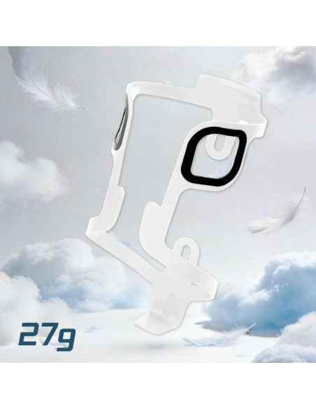 Koszyk na bidon rockbros bbc2504 aluminiowy ultralekki - biały