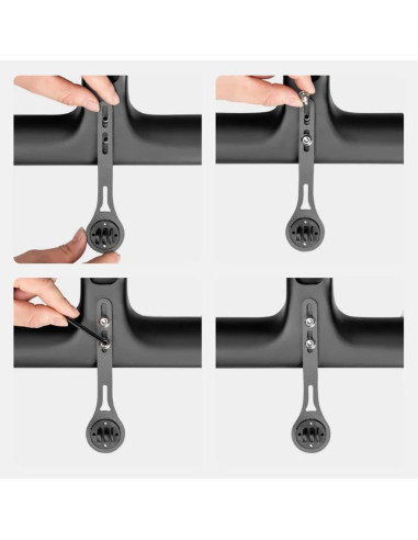 Uchwyt na licznik rowerowy rockbros fk-307s nylon - czarny