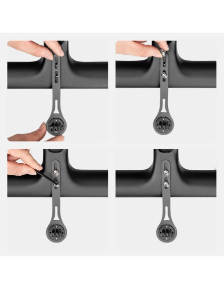 Uchwyt na licznik rowerowy rockbros fk-307s nylon - czarny