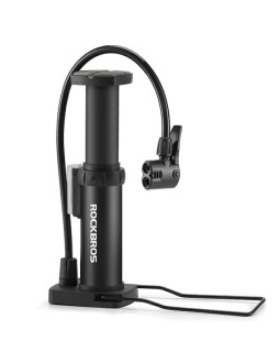 Pompka rowerowa rockbros 4522l nożna ultralekka - czarna