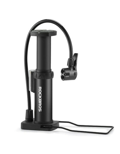 Pompka rowerowa rockbros 4522l nożna ultralekka - czarna