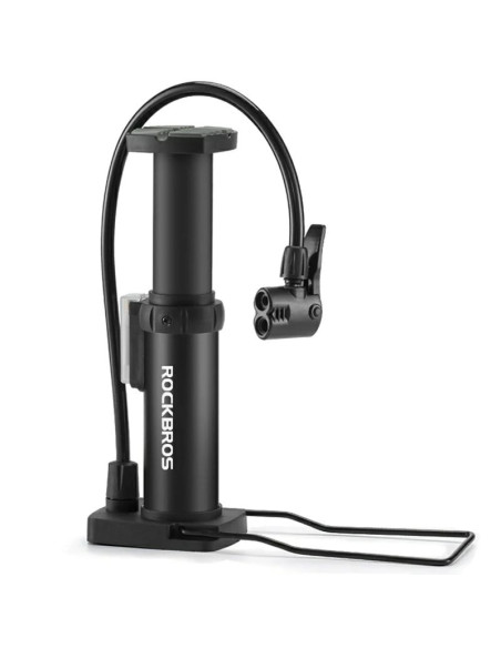 Pompka rowerowa rockbros 4522l nożna ultralekka - czarna
