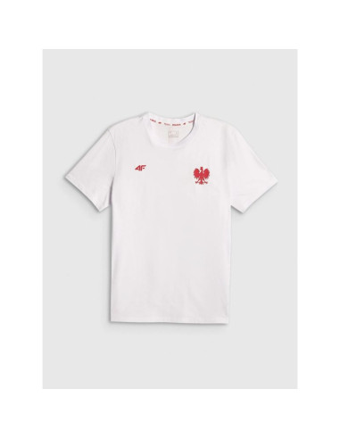 T-shirt bawełniany kibica męski 4f 4frss26ttshm4203-10s