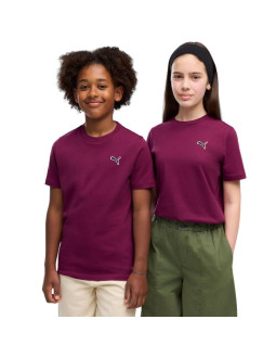 Koszulka dla dzieci puma cls badge cat tee fioletowa 694700 41
