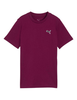 Koszulka dla dzieci puma cls badge cat tee fioletowa 694700 41 2