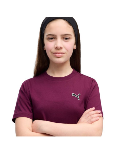 Koszulka dla dzieci puma cls badge cat tee fioletowa 694700 41