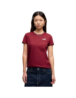 Koszulka damska puma ess small no.1 logo tee(s) brązowa 682373 23