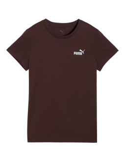 Koszulka damska puma ess small no.1 logo tee(s) ciemnobrązowa 682373 33 2