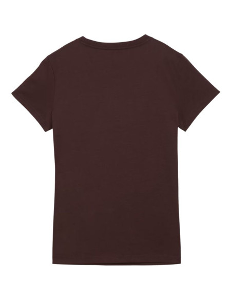 Koszulka damska puma ess small no.1 logo tee(s) ciemnobrązowa 682373 33