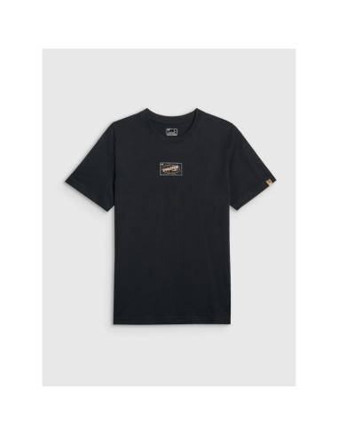 T-shirt regular z nadrukiem męski 4f 4fraw25ttshm3377-20s