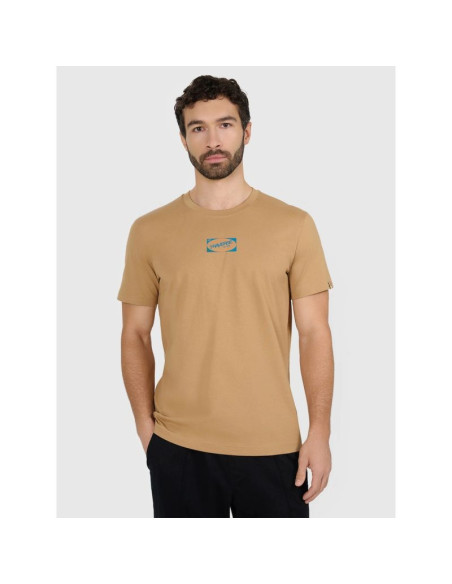 T-shirt regular z nadrukiem męski 4f 4fraw25ttshm3377-83s