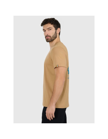 T-shirt regular z nadrukiem męski 4f 4fraw25ttshm3377-83s