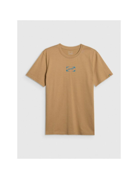 T-shirt regular z nadrukiem męski 4f 4fraw25ttshm3377-83s