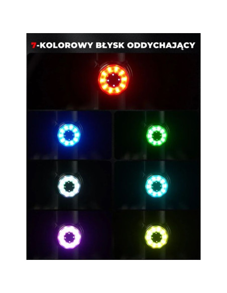 Rockbros lampka tylna 242000701 multicolor