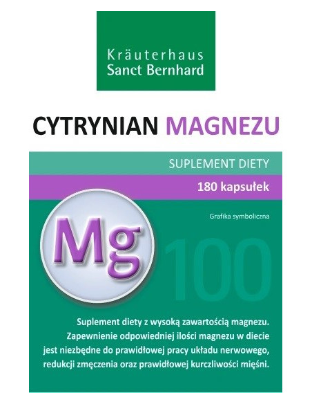 Cytrynian Magnezu (180 Kaps.)