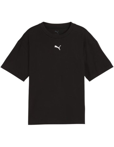 Koszulka dla dzieci puma ess centered cat logo boxy tee czarna 685131 01