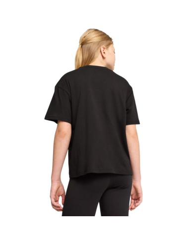 Koszulka dla dzieci puma ess centered cat logo boxy tee czarna 685131 01