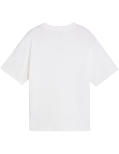 Koszulka dla dzieci puma ess centered cat logo boxy tee biała 685131 02