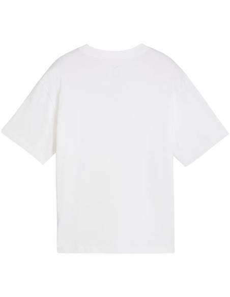 Koszulka dla dzieci puma ess centered cat logo boxy tee biała 685131 02