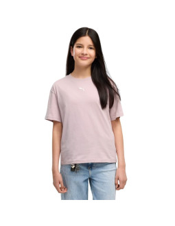Koszulka dla dzieci puma ess centered cat logo boxy tee różowa 685131 49