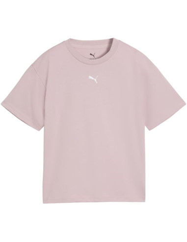 Koszulka dla dzieci puma ess centered cat logo boxy tee różowa 685131 49