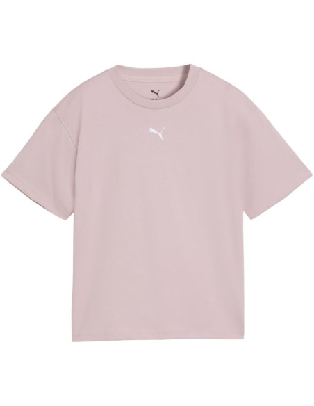 Koszulka dla dzieci puma ess centered cat logo boxy tee różowa 685131 49