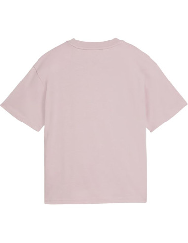 Koszulka dla dzieci puma ess centered cat logo boxy tee różowa 685131 49