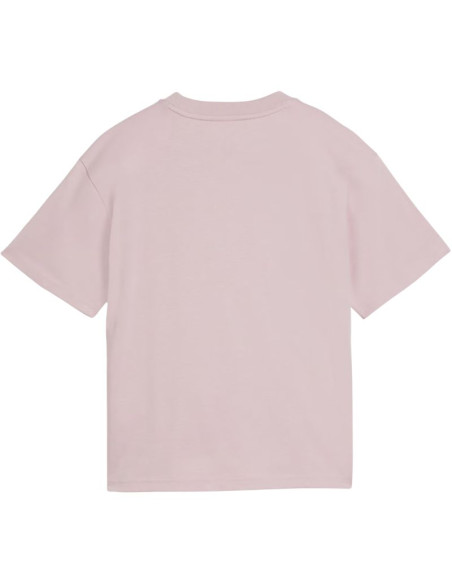 Koszulka dla dzieci puma ess centered cat logo boxy tee różowa 685131 49