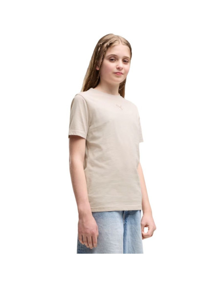 Koszulka dla dzieci puma ess centered cat logo tee beżowa 692972 82