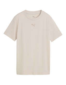 Koszulka dla dzieci puma ess centered cat logo tee beżowa 692972 82 2