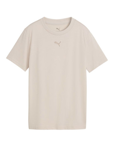 Koszulka dla dzieci puma ess centered cat logo tee beżowa 692972 82