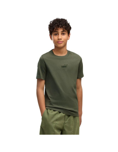 Koszulka dla dzieci puma ess small no.1 logo centered tee khaki 692975 86