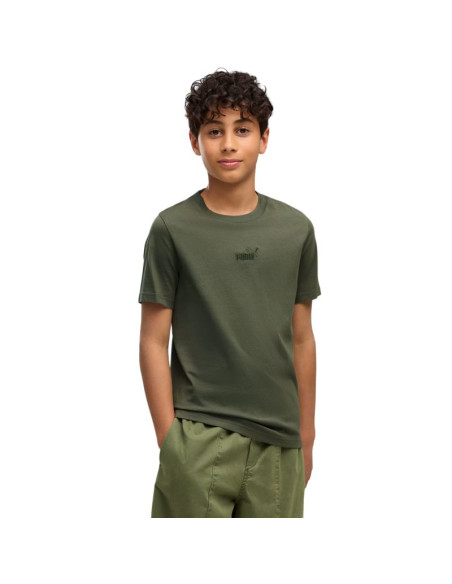 Koszulka dla dzieci puma ess small no.1 logo centered tee khaki 692975 86