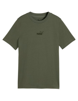 Koszulka dla dzieci puma ess small no.1 logo centered tee khaki 692975 86 2