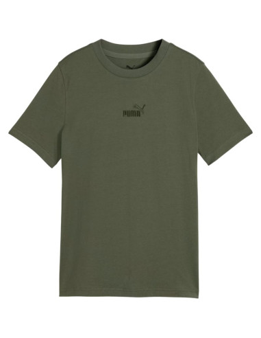 Koszulka dla dzieci puma ess small no.1 logo centered tee khaki 692975 86
