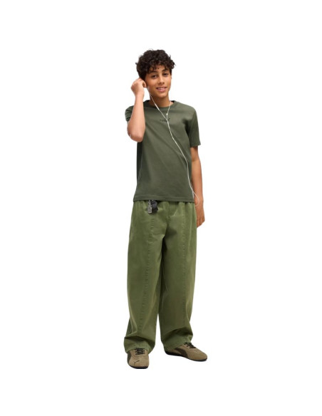 Koszulka dla dzieci puma ess small no.1 logo centered tee khaki 692975 86