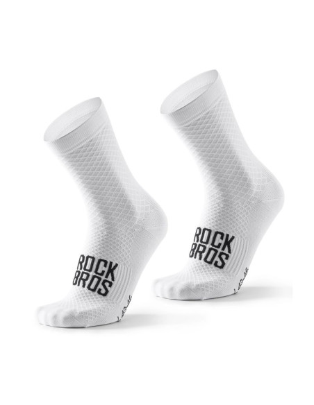 Skarpetki kolarskie rockbros 49210016001 road to sky 39-42 cm - białe