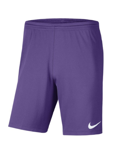 Spodenki dla dzieci nike dry park iii nb k fioletowe bv6865 507