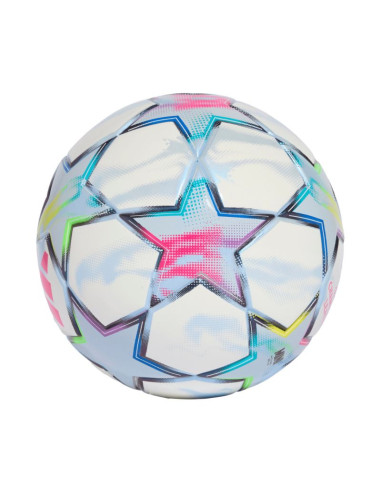 Piłka nożna adidas ucl mini 26/27 league stage biało-błękitna ke9770