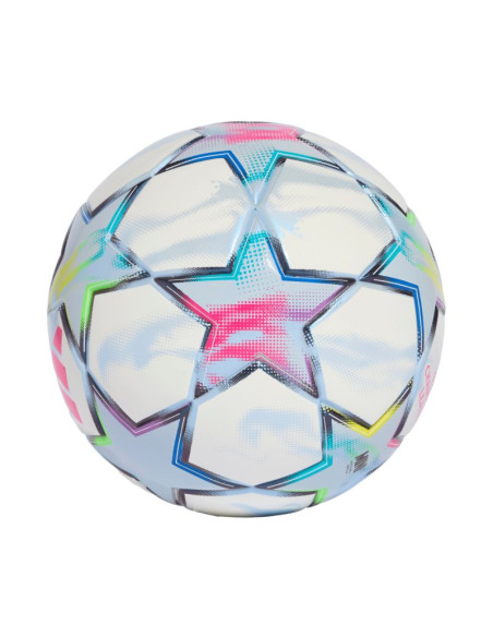 Piłka nożna adidas ucl mini 26/27 league stage biało-błękitna ke9770
