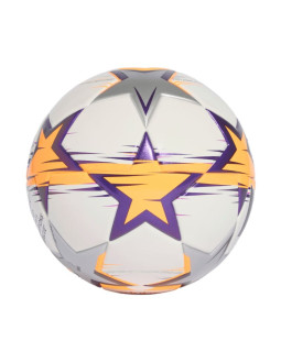 Piłka nożna adidas ucl womens mini 26/27 league stage biało-pomarańczowo-fioletowa ke5143 2