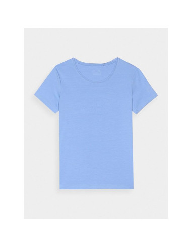 T-shirt slim z nadrukiem damski 4f 4fwmm00ttshf1846-32s