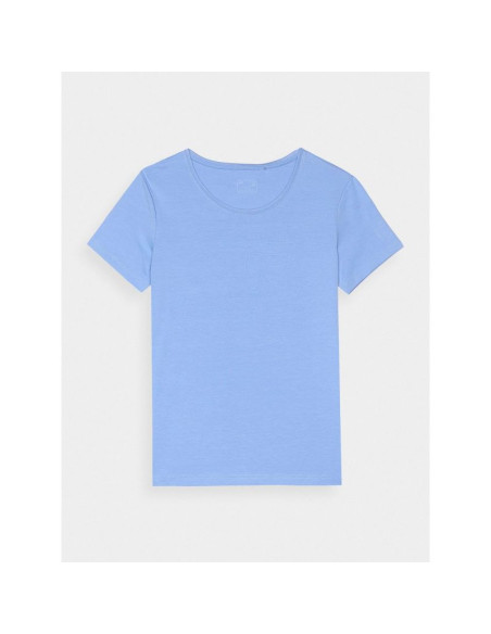 T-shirt slim z nadrukiem damski 4f 4fwmm00ttshf1846-32s