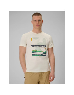 T-shirt regular z nadrukiem męski 4f 4fraw25ttshm3378-11s