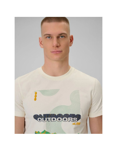 T-shirt regular z nadrukiem męski 4f 4fraw25ttshm3378-11s