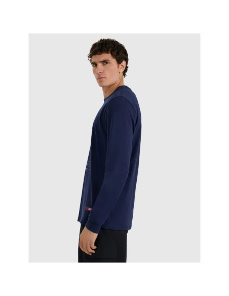 Longsleeve regular z nadrukiem męski 4f 4fraw25tlonm606-31s